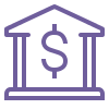 Image of a bank building with a dollar sign icon